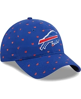 New Era Girls Preschool Royal Buffalo Bills Hearts 9TWENTY Adjustable Hat