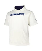 Fanatics Men's Micah Parsons Cream Dallas Cowboys Big Tall Short Sleeve Hoodie T-Shirt