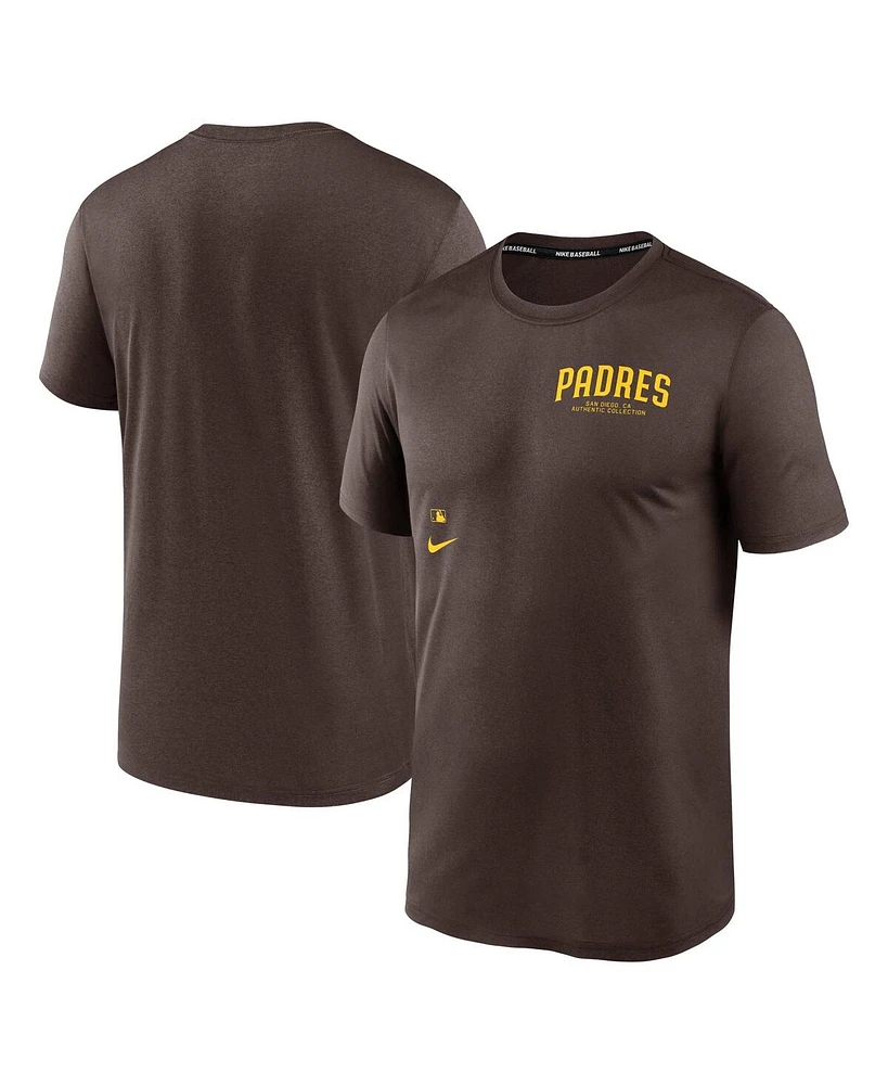 Nike Men's Brown San Diego Padres Authentic Collection Early Work Tri-Blend Performance T-Shirt