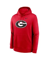 Nike Men's Red Georgia Bulldogs Primetime Evergreen Club Fleece Pullover Hoodie