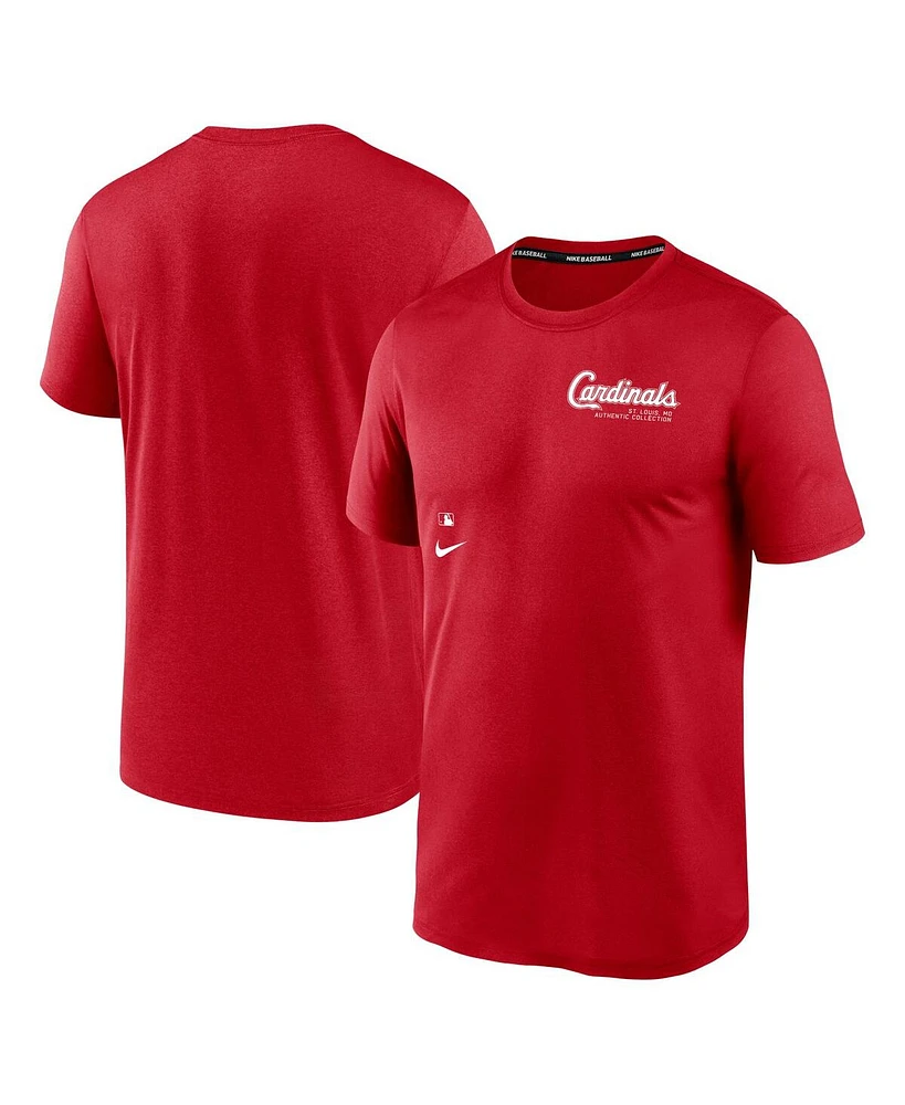 Nike Men's Red St. Louis Cardinals Authentic Collection Early Work Tri-Blend Performance T-Shirt