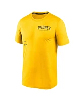 Nike Men's Gold San Diego Padres Authentic Collection Early Work Tri-Blend Performance T-Shirt