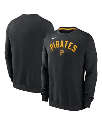 Nike Men's Black Pittsburgh Pirates Classic Fleece Performance Pullover Sweatshirt