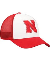 '47 Brand Men's White/Scarlet Nebraska Huskers Freshman Trucker Adjustable Hat