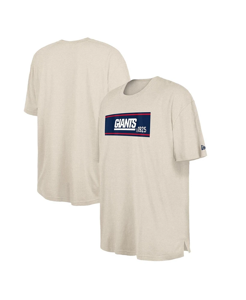 New Era Men's Cream York Giants Third Down Big Tall Historic T-Shirt