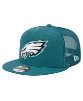 New Era Men's Midnight Green Philadelphia Eagles Main Trucker 9FIFTY Snapback Hat