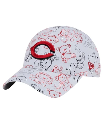 New Era Toddler White Cincinnati Reds Animal 9FORTY Flex Hat