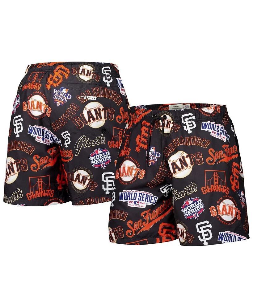 Pro Standard Men's Black San Francisco Giants Toss Logo Woven Shorts