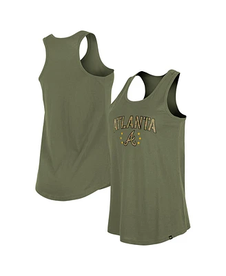 New Era Women's Olive Atlanta Braves Armed Forces Day Tank Top