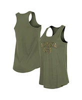 New Era Women's Olive Atlanta Braves Armed Forces Day Tank Top