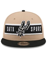 New Era Big Boys and Girls Tan/Black San Antonio Spurs 2024 Nba Draft 9FIFTY Snapback Hat