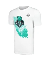 Stadium Essentials Men's and Women's White New York Liberty Splashed T-Shirt