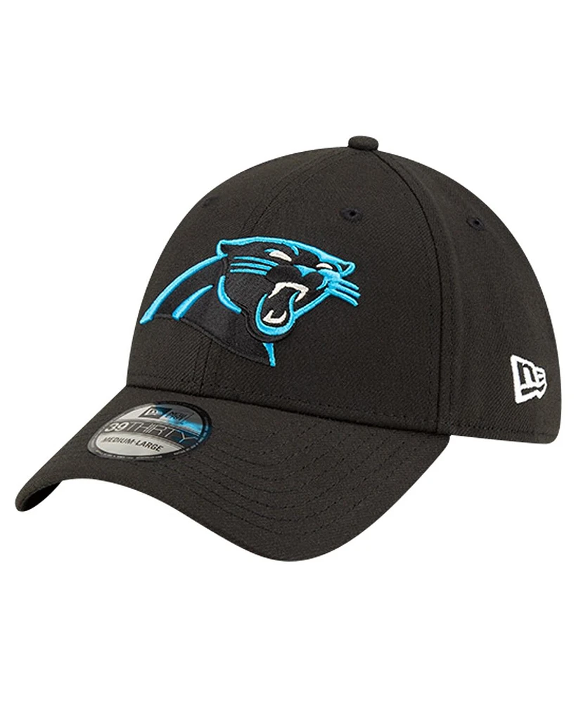 New Era Men's Black Carolina Panthers Classic 39THIRTY Flex Hat