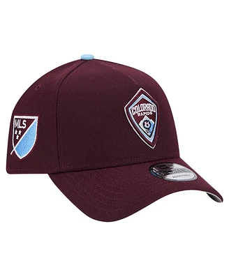 New Era Men's Burgundy Colorado Rapids 2024 Kick Off Collection 9FORTY A-Frame Adjustable Hat