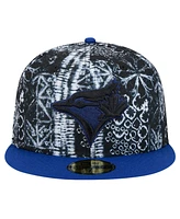 New Era Men's Black Toronto Blue Jays Sands 59FIFTY Fitted Hat