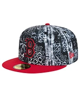 New Era Men's Black Boston Red Sox Sands 59FIFTY Fitted Hat