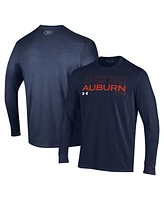 Under Armour Men's Navy Auburn Tigers Sideline Long Sleeve T-Shirt