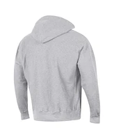 Champion Men's Heather Gray UConn Huskies Vault Late Night Reverse Weave Pullover Hoodie