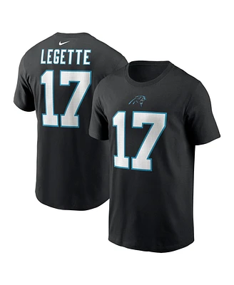 Nike Men's Xavier Legette Black Carolina Panthers 2024 Nfl Draft First Round Pick Name Number T-Shirt