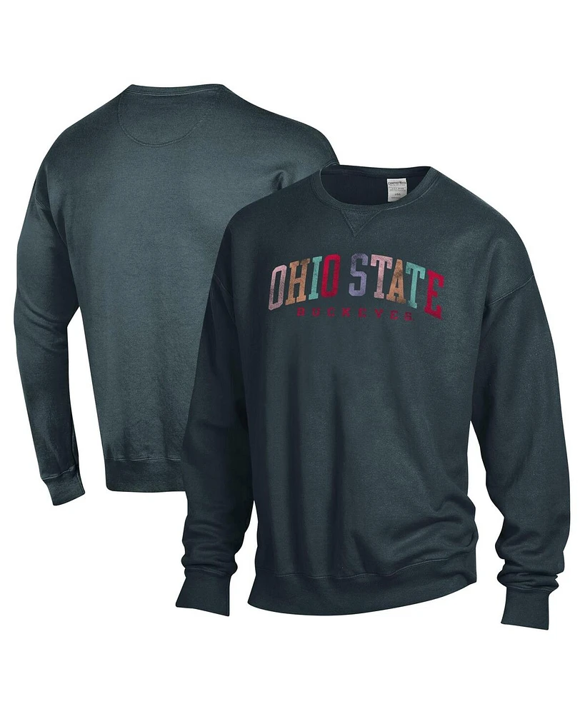 Comfortwash Women's Gray Ohio State Buckeyes Oversized Pullover Sweatshirt