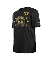 New Era Men's Black York Mets 2024-Armed Forces Day T-Shirt