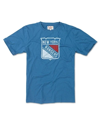 American Needle Men's Blue New York Rangers Brass Tacks T-Shirt