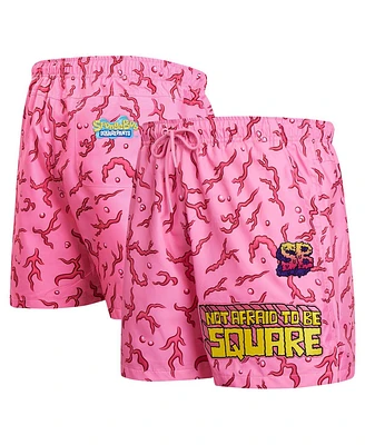 Freeze Max Men's Pink SpongeBob SquarePants Sharp Woven Shorts