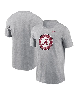 Nike Men's Heather Gray Alabama Crimson Tide Primetime Evergreen Alternate Logo T-Shirt