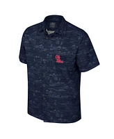 Colosseum Men's Navy Ole Miss Rebels Ozark Button-Up Shirt