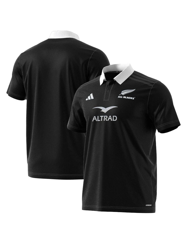 Adidas Men's Black New Zealand Rugby 2024/25 Aeroready Polo