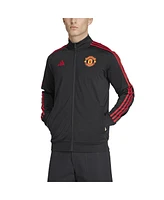 Adidas Men's Black Manchester United Dna Full-Zip Track Top