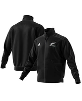 Adidas Men's Black New Zealand Rugby 2024/25 Anthem Full-Zip Jacket