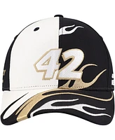 Legacy Motor Club Team Collection Men's Black John Hunter Nemechek Flame Adjustable Hat