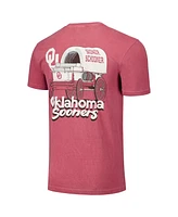 Image One Men's and Women's Crimson Oklahoma Sooners Hyper Local Drawn Schooner T-Shirt