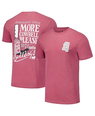 Image One Men's and Women's Maroon Mississippi State Bulldogs Hyper Local Hail Cowbell T-Shirt