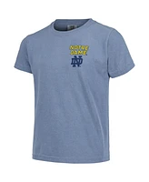 Image One Big Boys and Girls Blue Notre Dame Fighting Irish Hyperlocal Comfort Colors T-Shirt