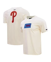 Pro Standard Men's Cream Philadelphia Phillies Club Member Badge T-Shirt