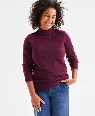 Style & Co Women's Cozy Mock-Neck Long-Sleeve Sweater, Created for Macy's