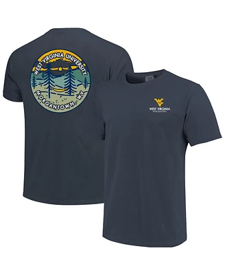 Image One Men's and Women's Navy West Virginia Mountaineers Scenic Comfort Colors T-Shirt