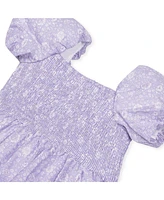 Hope & Henry Girls' Short Bubble Sleeve Smocked Dress, Toddler