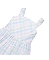 Hope & Henry Toddler Girls Organic Sleeveless Tiered Seersucker Sundress