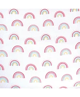 Hudson Baby Infant Girl Changing Pad Cover, Modern Rainbow, One Size