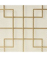 Dorothy Modern Single Panel Iron Fireplace Screen