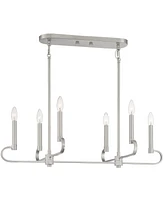 Designers Fountain Summit 32" Metal 6 Light Island