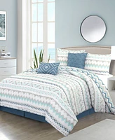 Closeout! Stratford Park Nereida Geometric 6-Pc. Comforter Set