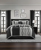Stratford Park Kath Geometric 15-Pc. Comforter Set, California King