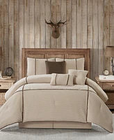 Stratford Park Arvada Solid Cabin Style 7-Pc. Comforter Set