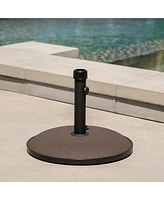 Simplie Fun Concrete Umbrella Base With Iron Support Pole (33 Lbs)