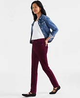 Style & Co Women's High-Rise Straight-Leg Corduroy Pants, Created for Macy's