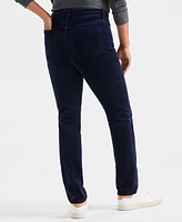 Style & Co Women's High-Rise Straight-Leg Corduroy Pants, Created for Macy's